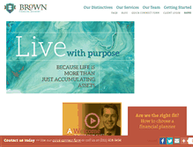 Tablet Screenshot of brownfinancialadvisory.com